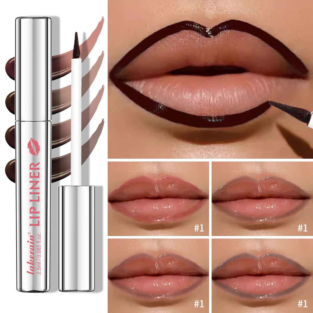 Peel-Off Lip Liner & Tint | Waterproof Long-Lasting Matte | 10 Shades