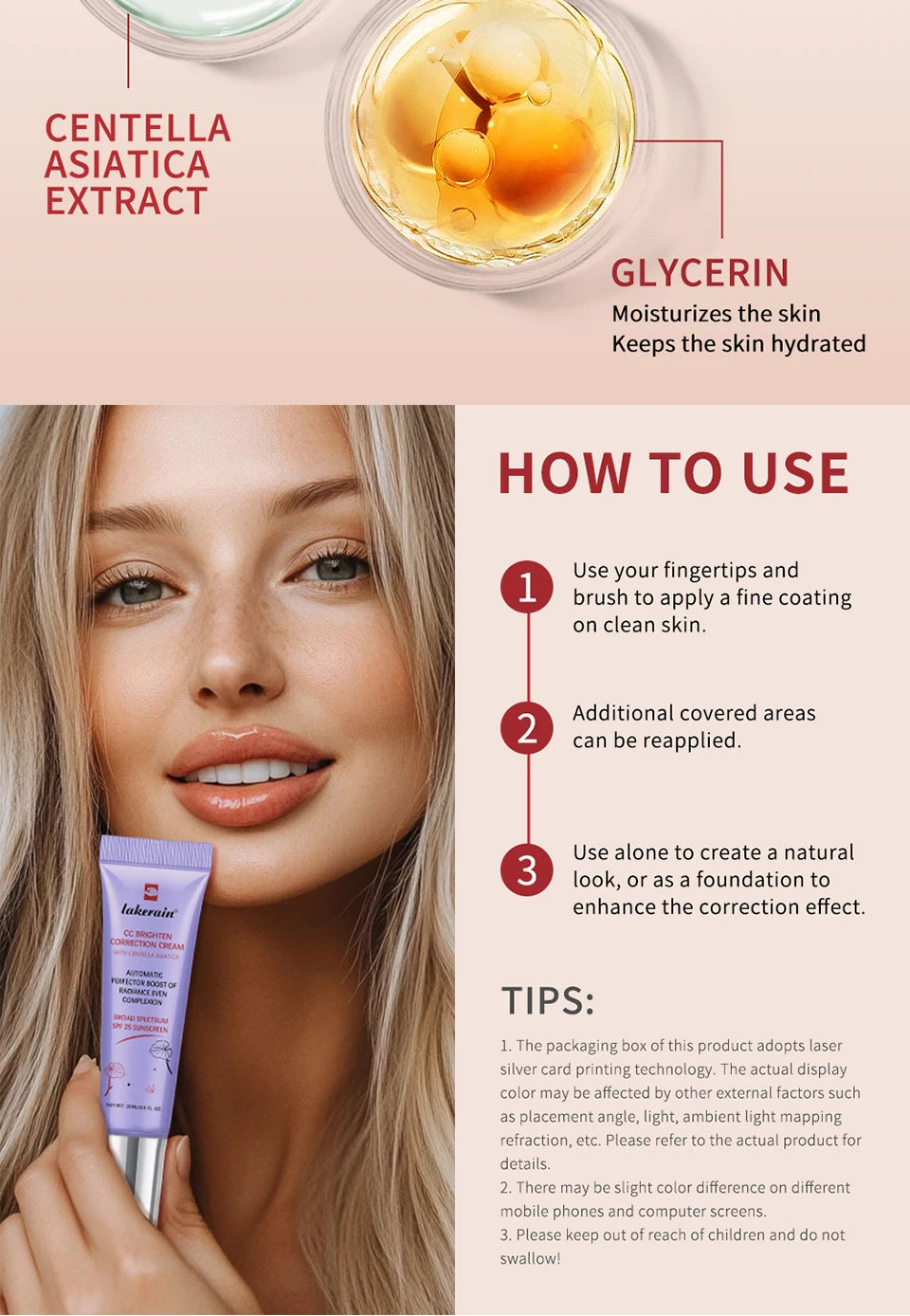CC Water-Gel Cream Foundation – Hydrating, Color-Correcting Coverage with Centella Asiatica
