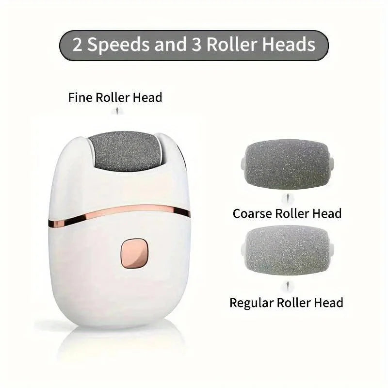 Rechargeable Electric Foot Grinder for Thick Faux Leather USB Personal Care Tool with Interchangeable Heads Grooming Tool Nanasbeautyholic
