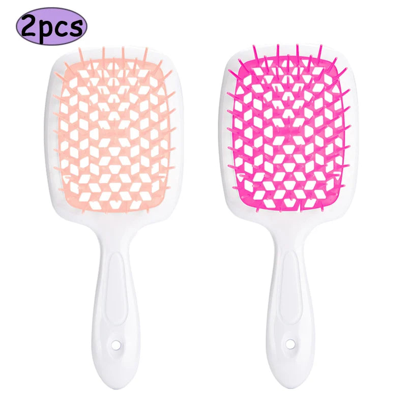 2pcs Professional Comb Detangling Hair Brush Scalp Massage Anti-static