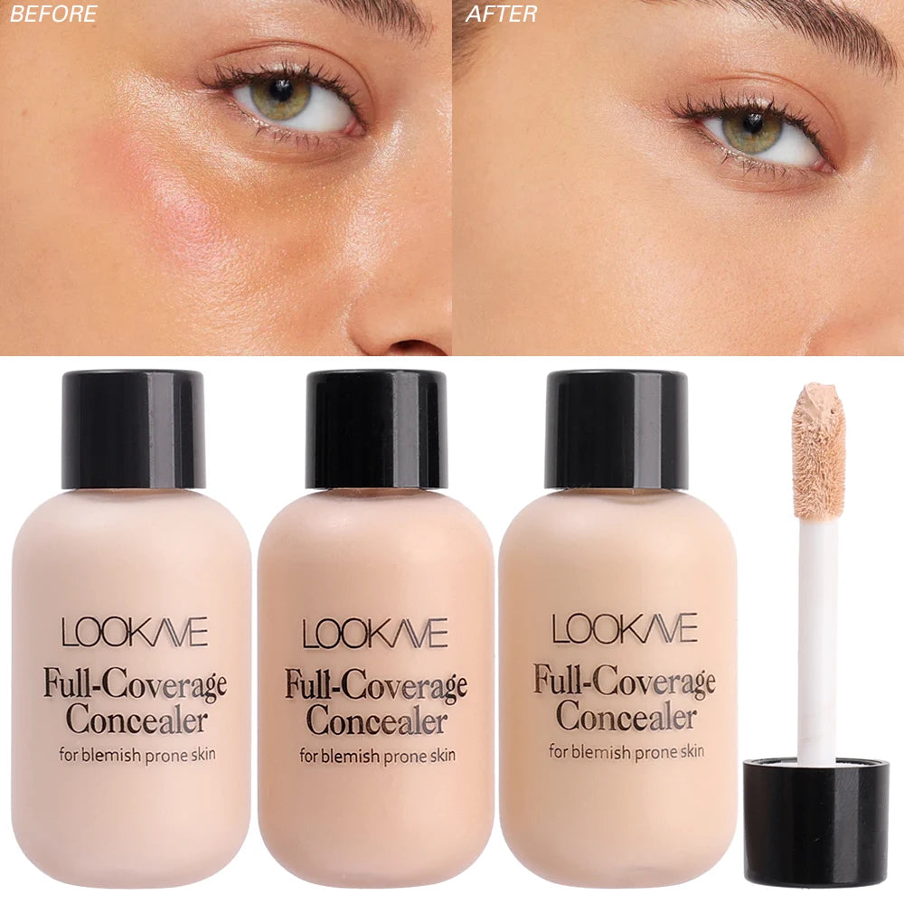 Full Coverage Liquid Concealer – Waterproof, Dark Circle & Blemish Corrector for All Skin Types