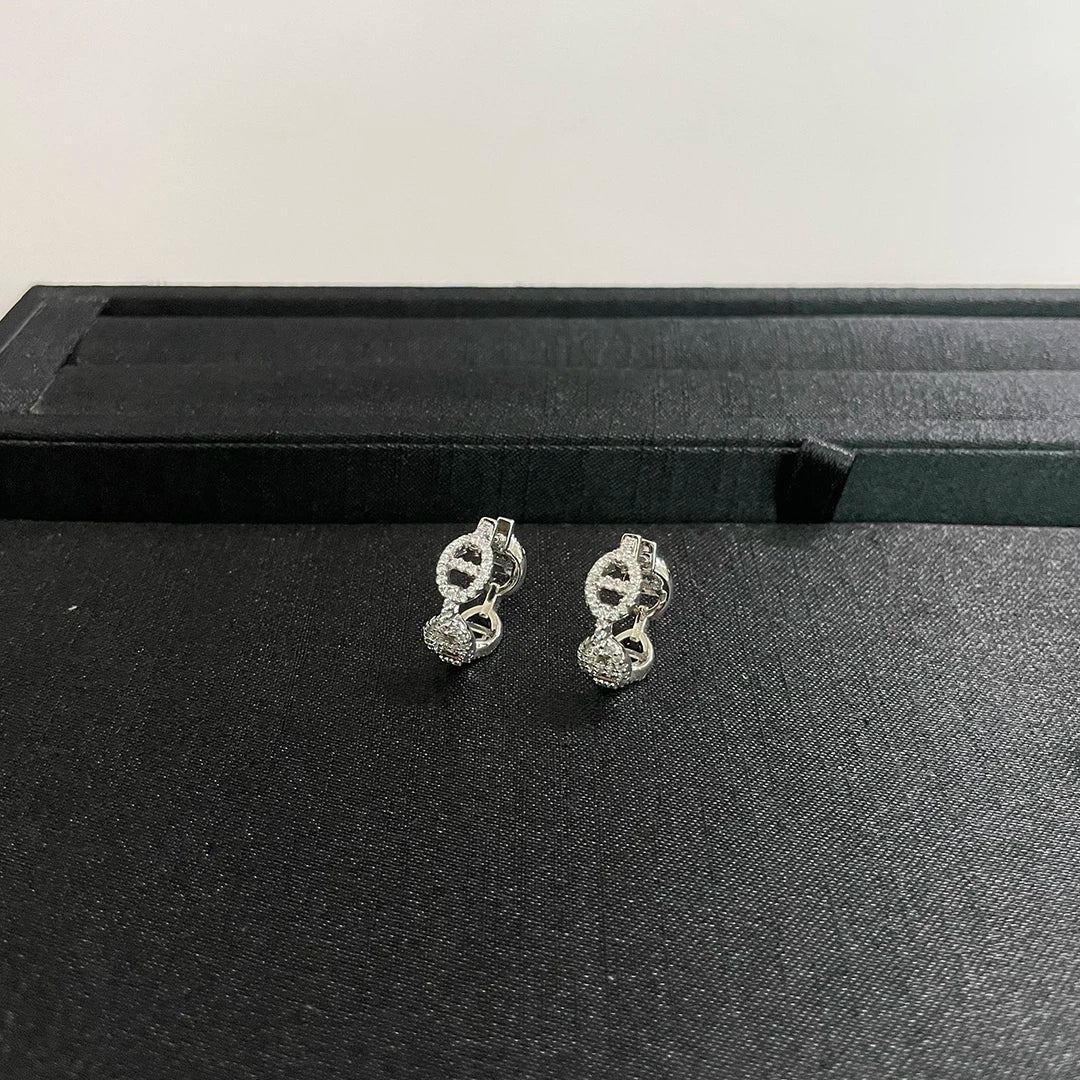 Luminous Sterling Silver Stud Earrings — Timeless Elegance for Every Precious Moment