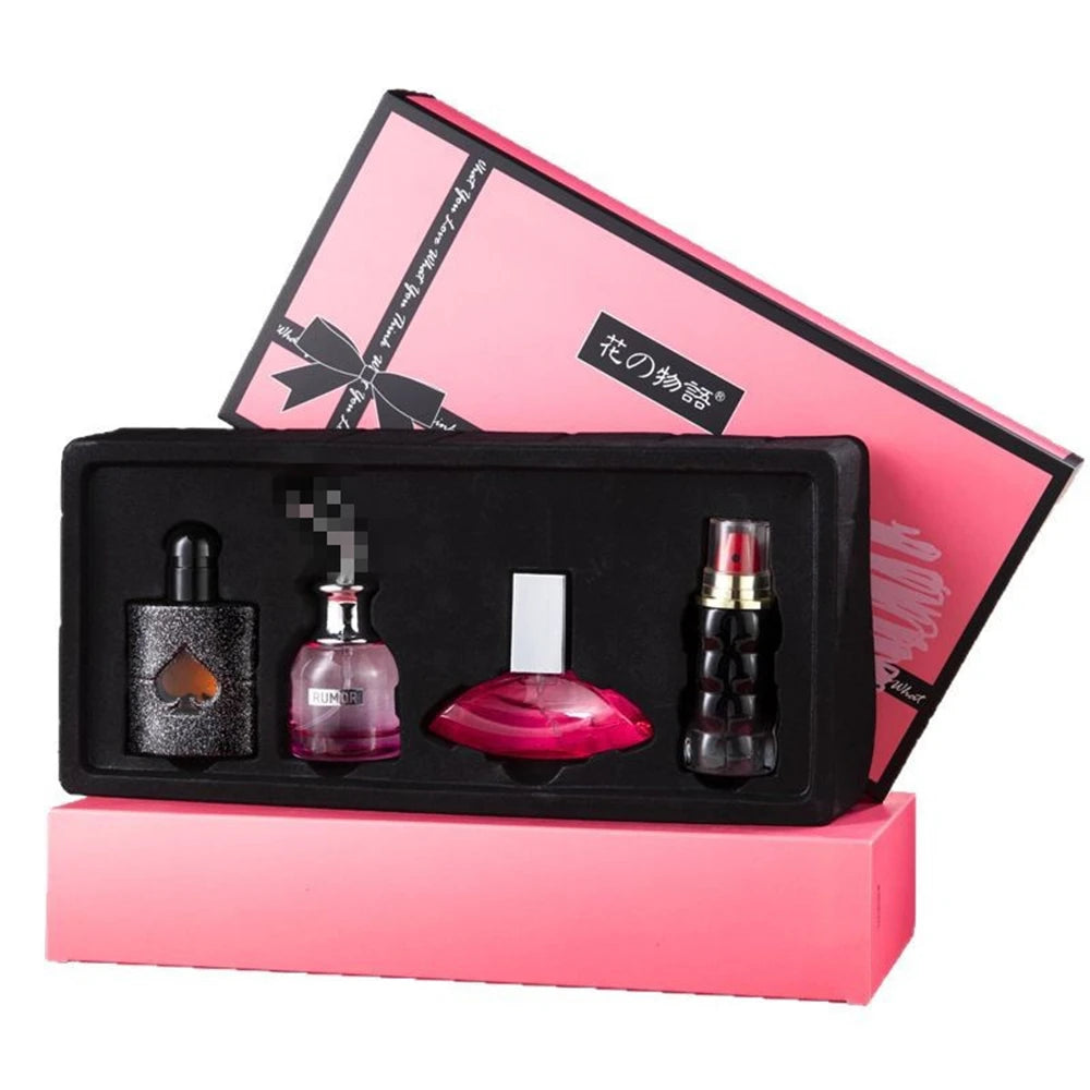 Private Brand Perfume Women Eau De Parfums Dames 105ml Perfumes De Mujer Originales Gift Box 4Pcs Set Natural Floral Scent Spray Nanasbeautyholic