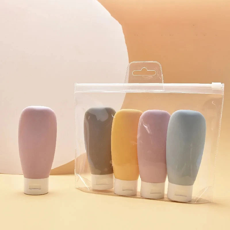 3/4Pcs Travel Botttles Set Refillable Bottle Cosmetic Containers 60ml