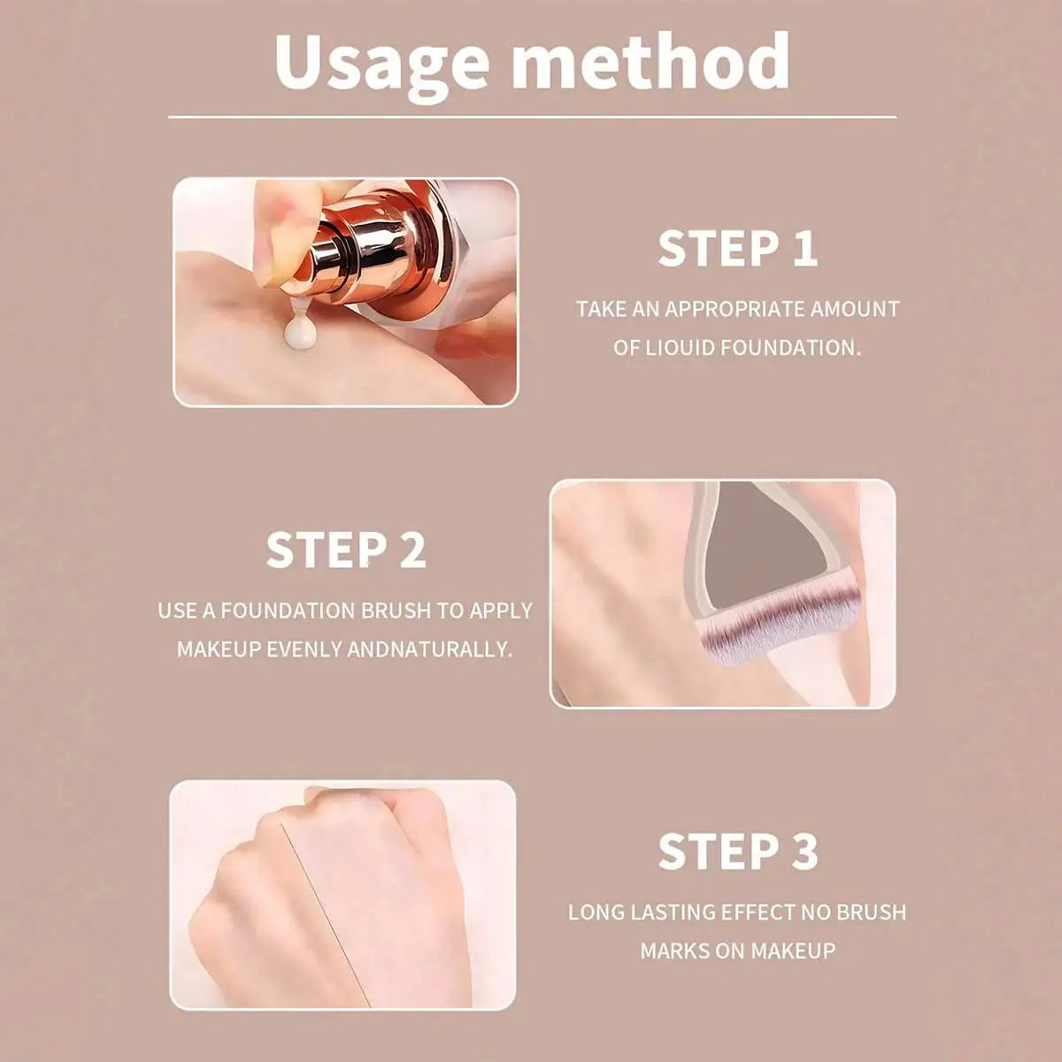 MAANGE 2pcs Foundation Makeup Brushes Set Ultra Thin Top Mask Brush For Liquid Cream Cosmetics Blending Beauty Tool Premium Gift Nanasbeautyholic