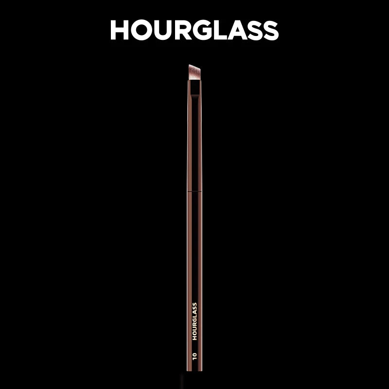 Hourglass Makeup Brush- No.10 Angled Eyeliner/ Eyebrow Brush Soft and Skin-friendly Fiber Hair Fashion Design Single Eye Brush Nanasbeautyholic