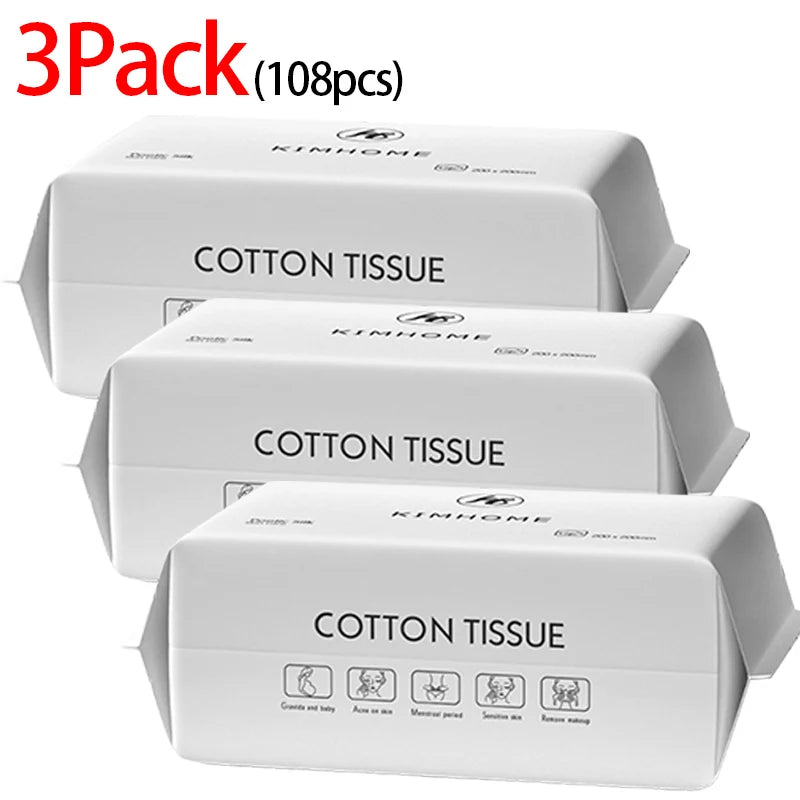 Disposable Cotton Face Towels – Soft Cleansing & Drying Wipes for Skincare, Travel & Bathroom
