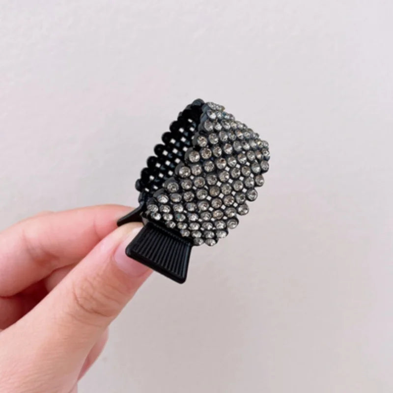 Fashion Pearl Rhinestone Metal Hair Clip