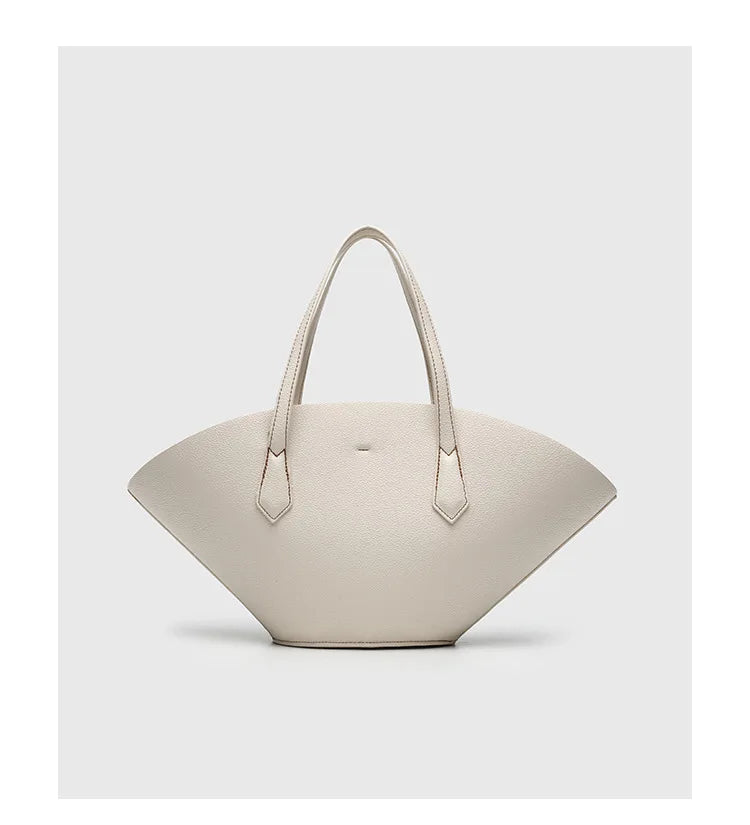 Vintage Shell-Shape Tote Bag – Large Capacity PU Leather Women's Shoulder Bag