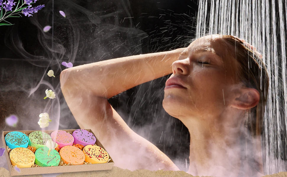 Shower Steamers Aromatherapy - 8 Pack Birthday Gifts for Women - SWCANDY 8 Pcs Mothers Day Gifts for Her Mom Men Teen Adults Nanasbeautyholic