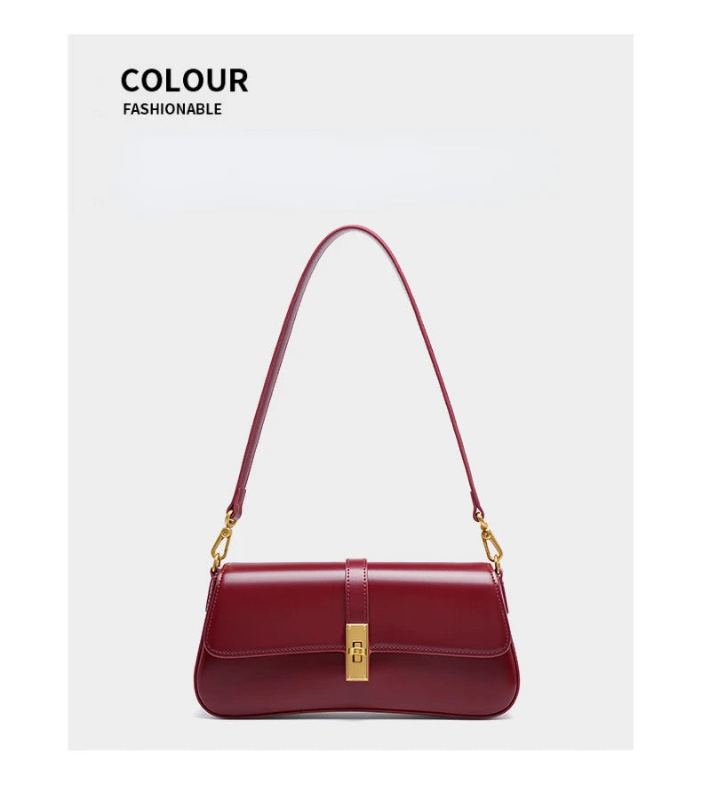 Jonlily Women Genuine Leather Shoulder Bag