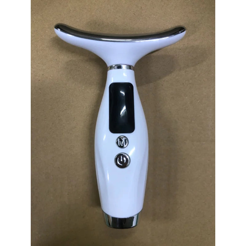 Portable 7 Colors LED Light Therapy Face Neck Massager 3 Gears Adjustable Gentle Vibration Anti Wrinkle Skin Tightening Lifting Nanasbeautyholic