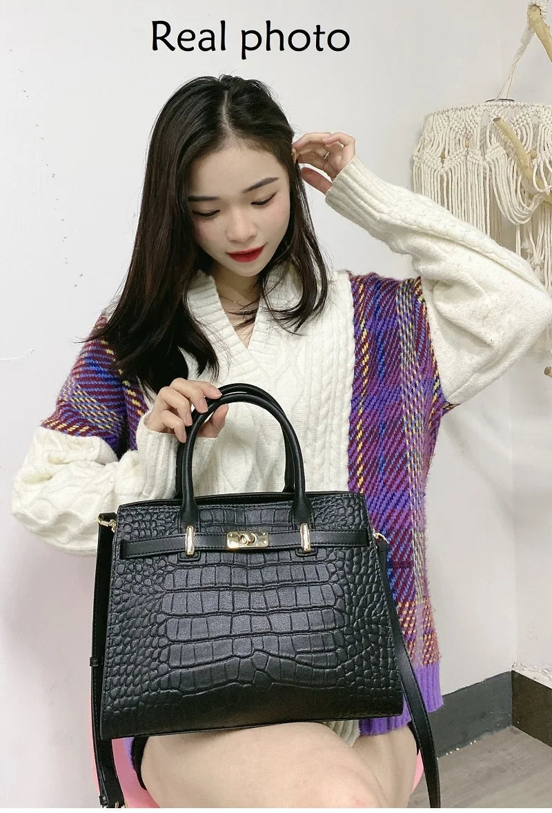 Hot ZOOLER Fashion Woman Bag Full Genuine Leather Shoulder Bags for Businesswomen Real Cow Handbags Purses Bolsa Feminina #wg383 Nanasbeautyholic