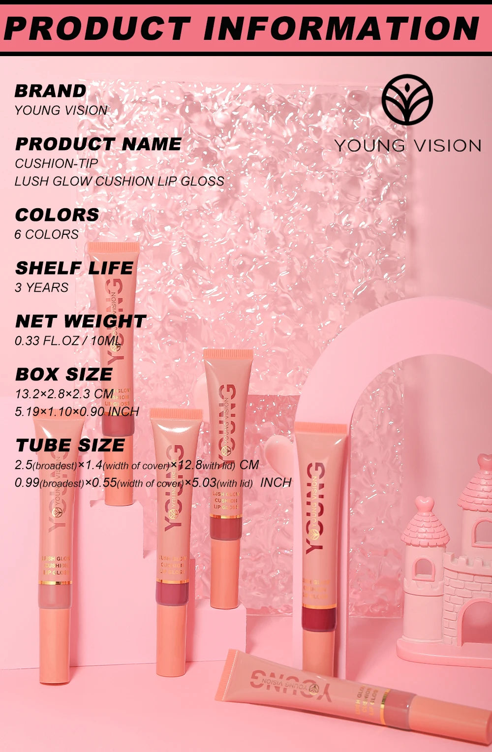 YOUNG VISION  6 color Brightening Lip Color