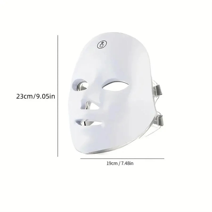 Rechargeable 7-color LED face mask facial care tool Nanasbeautyholic