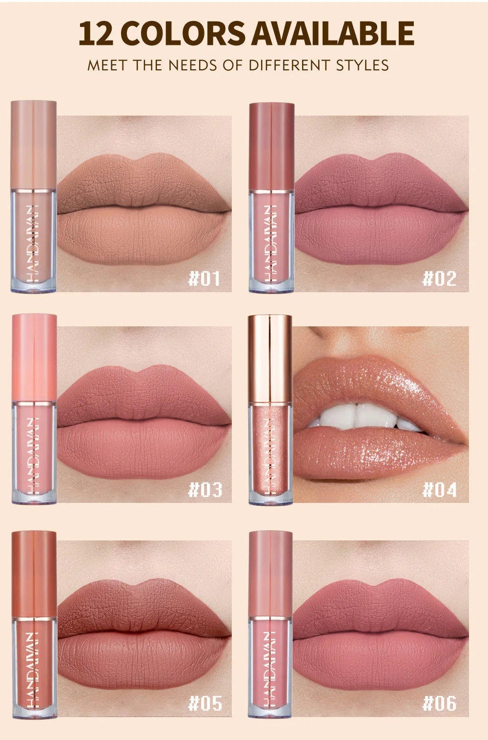 Matte Liquid Lipstick Kit Non Stick