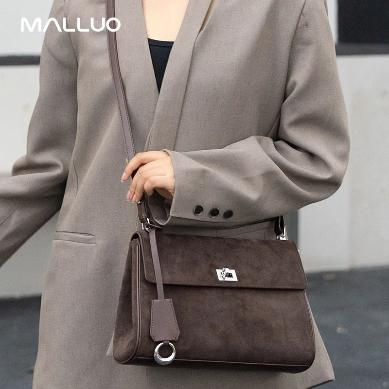 Malluo Women's Cow Genuine Leather Shoulder Bag