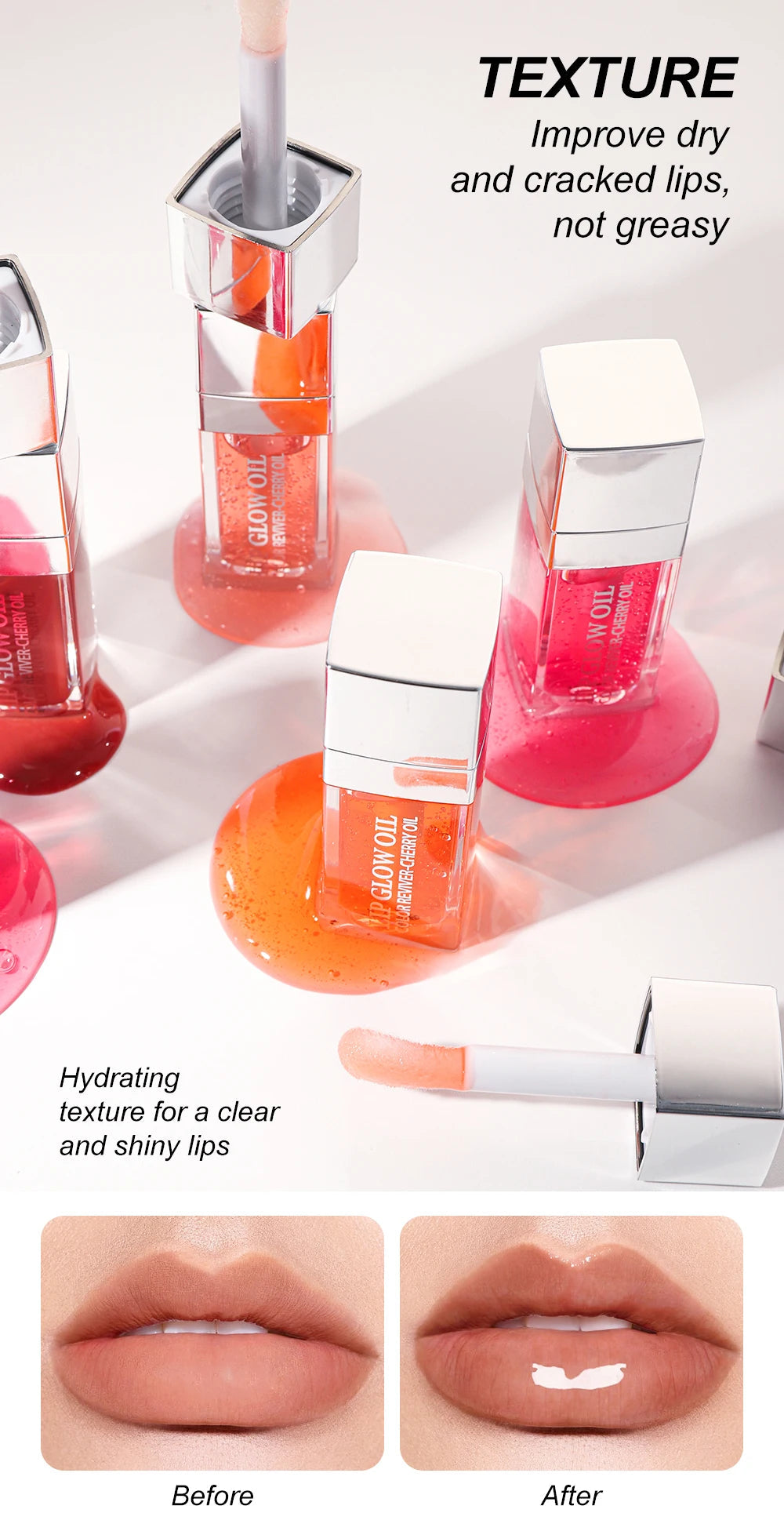 YOUNG VISION Lip Moisturizing Oil 5 Colors Available Dudu Lip Color Water Mist Lip Gel Moisturizing and Moisturizing Lip Color Nanasbeautyholic