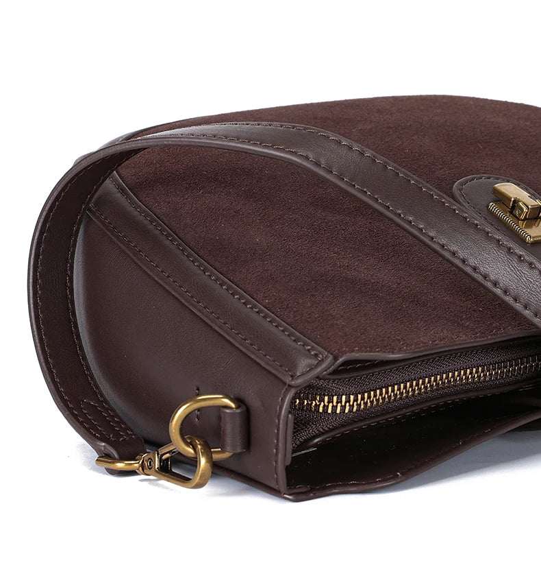 Genuine Cowhide Leather Shoulder Bag – Soft, Structured & Timeless