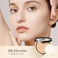 Pressed Powder Waterproof Long-lasting Full Coverage Face Compact Setting Powder Makeup Foundation Oil 3 Color Control Cosmetics Nanasbeautyholic