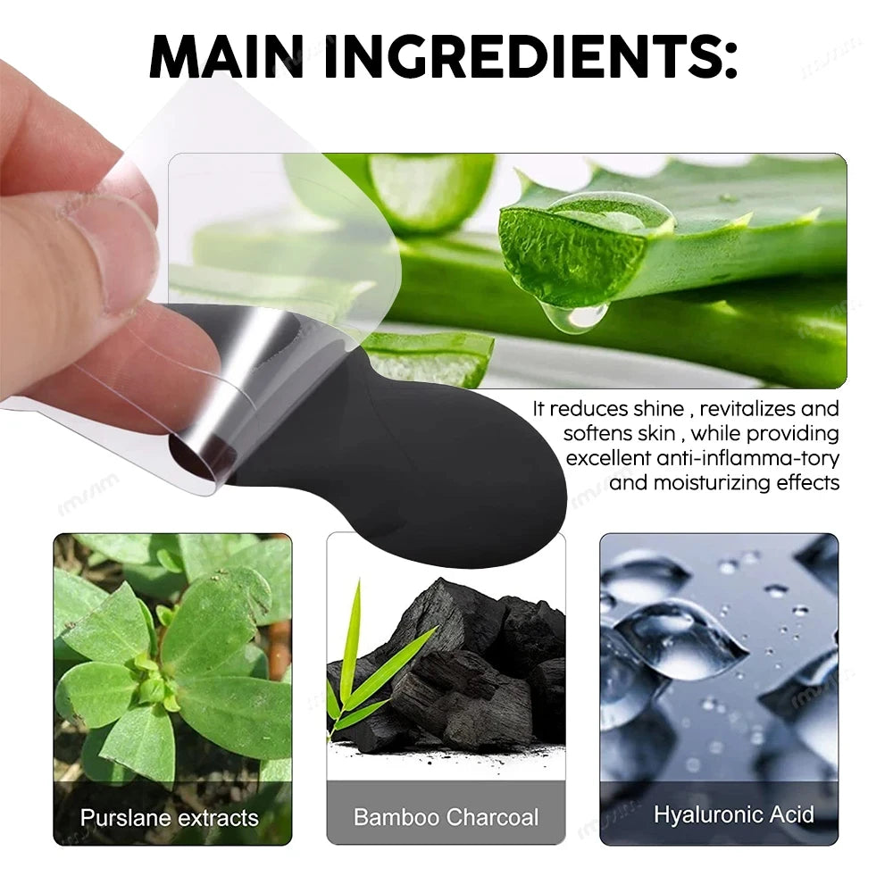 50/100PCS Bamboo Charcoal Nasal Strips Blackhead Remover