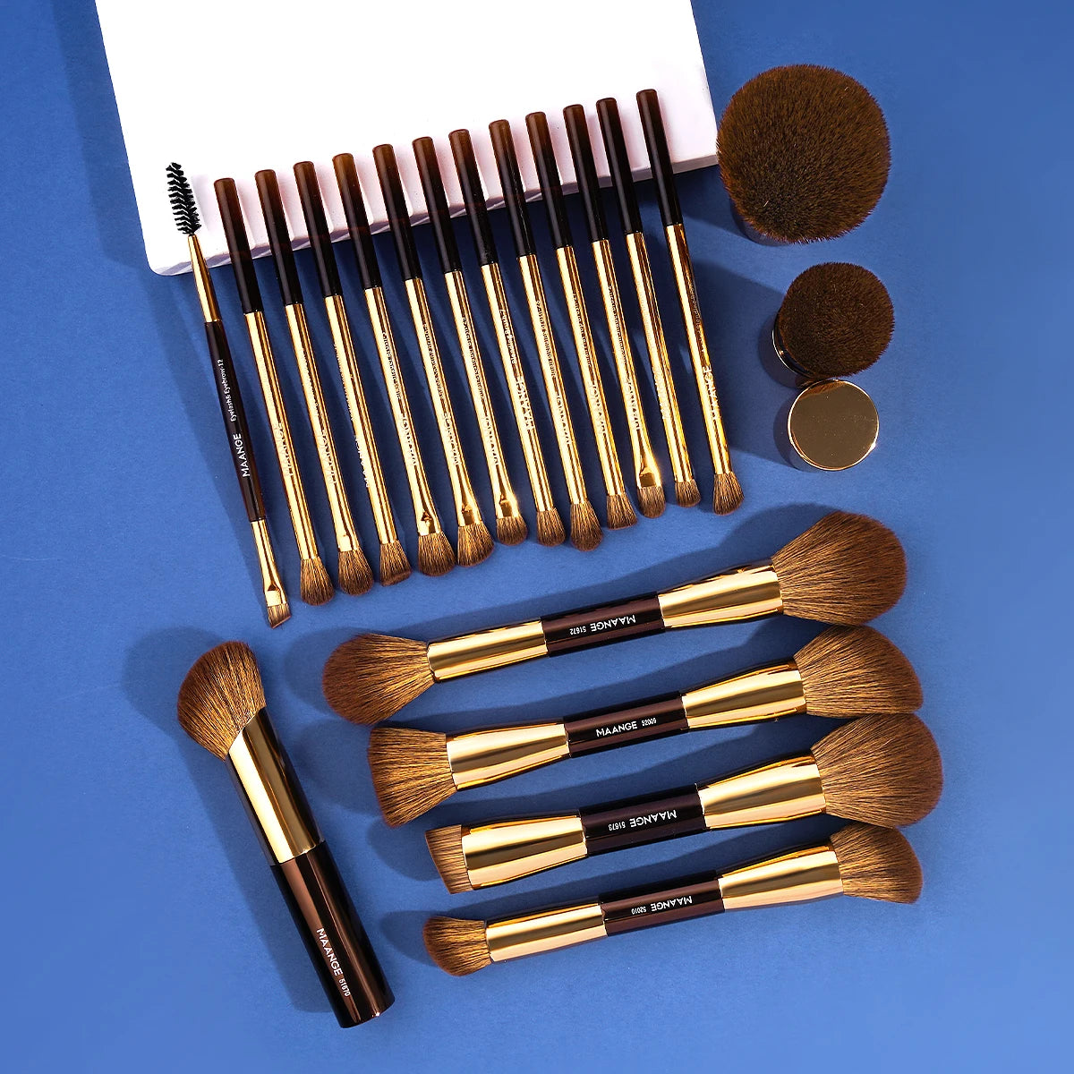 MAANGE 20pcs/set Pro Makeup Brushes Double Ended