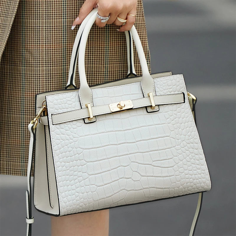 Hot ZOOLER Fashion Woman Bag Full Genuine Leather Shoulder Bags for Businesswomen Real Cow Handbags Purses Bolsa Feminina #wg383 Nanasbeautyholic