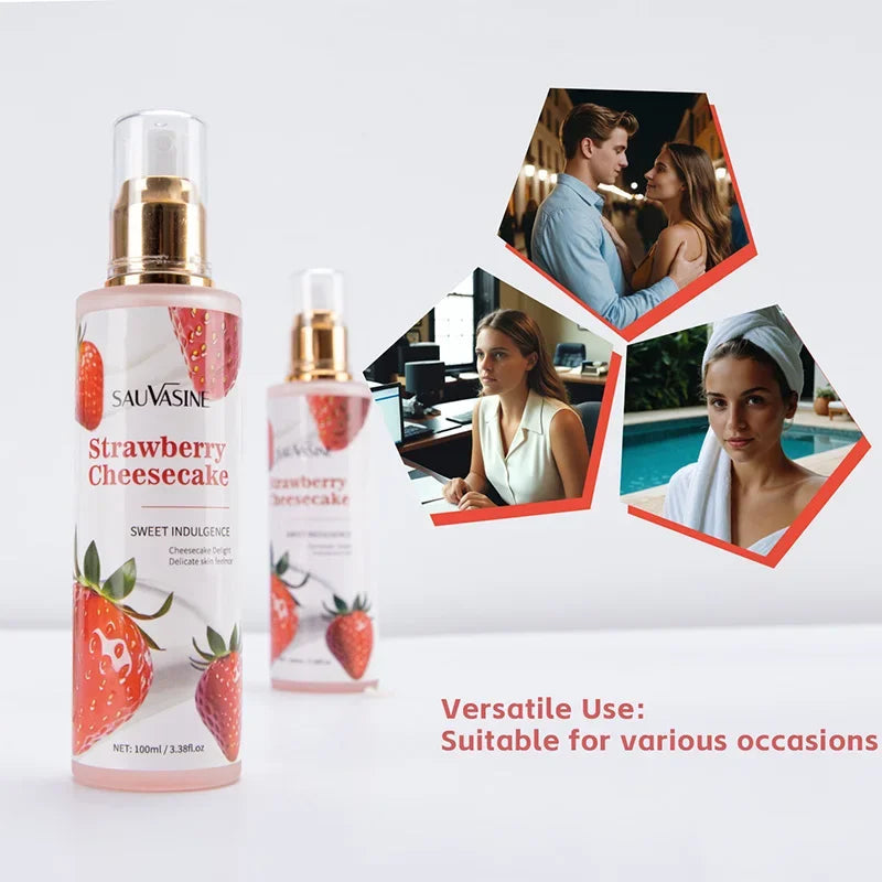 Strawberry Women's Perfume Clothing Spray Vitality Charm Coconut Body Milk Fragrance Spray Brand Sweet Charm Strawberry Perfume Nanasbeautyholic