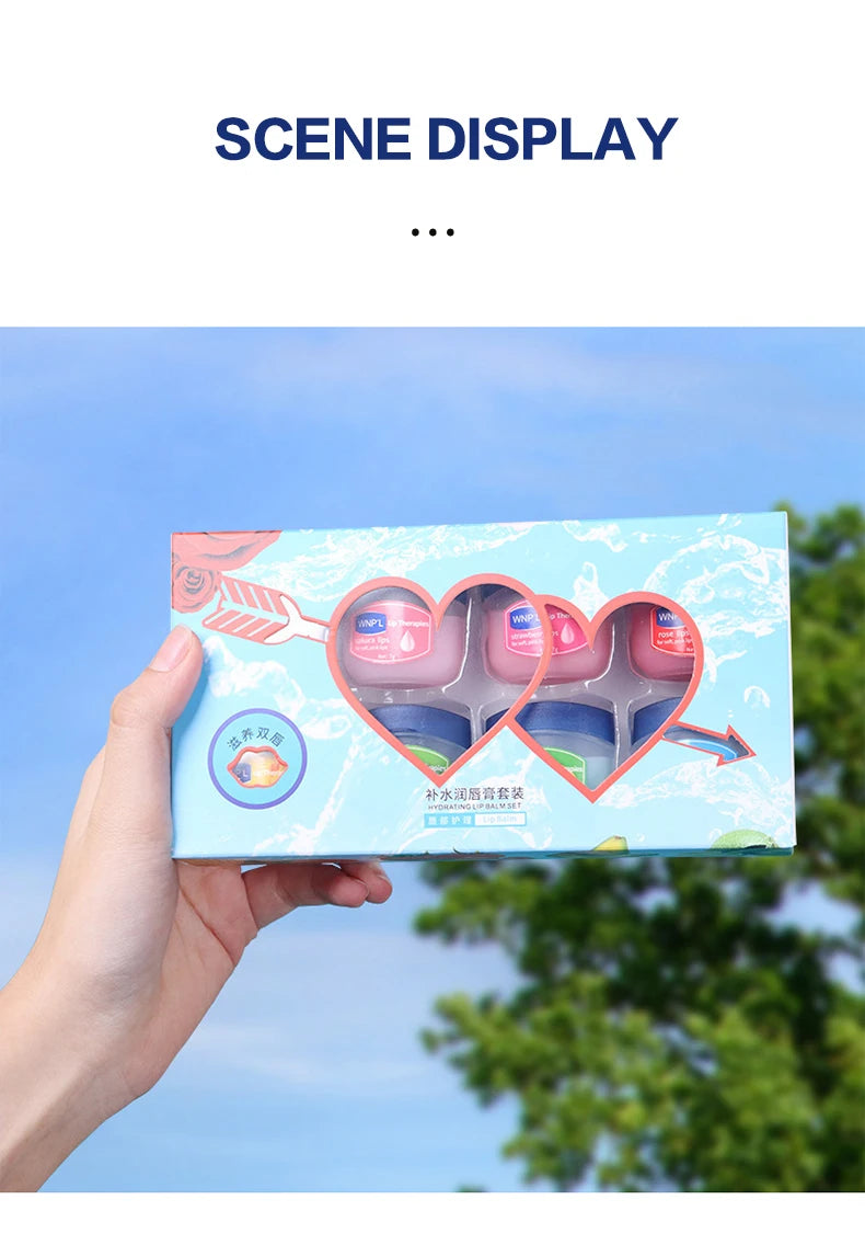 4/6/8pcs Moisturizing Lip Balm Set