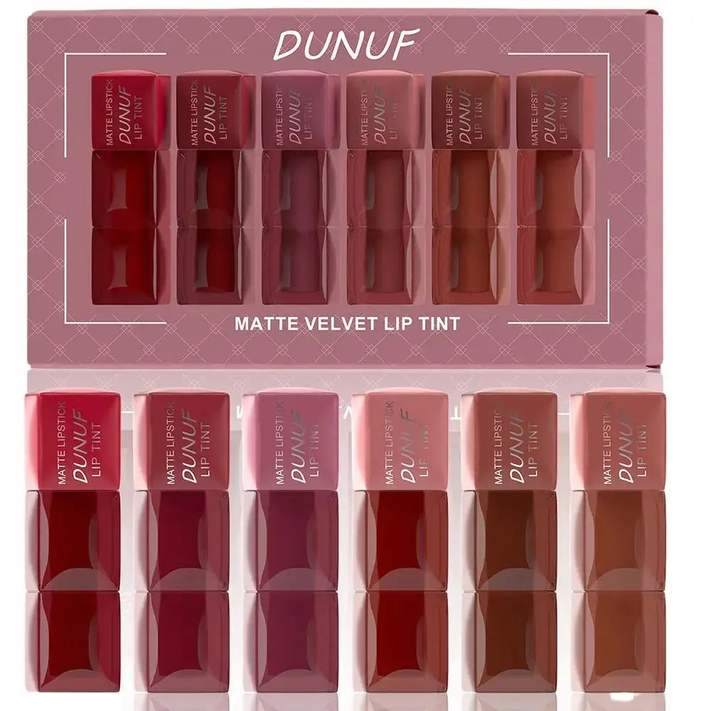 Matte Liquid Lipstick Set Waterproof Smudge Proof Moisturizing Lip Gloss Long Wearing Velvet Tint Makeup Collection Nanasbeautyholic