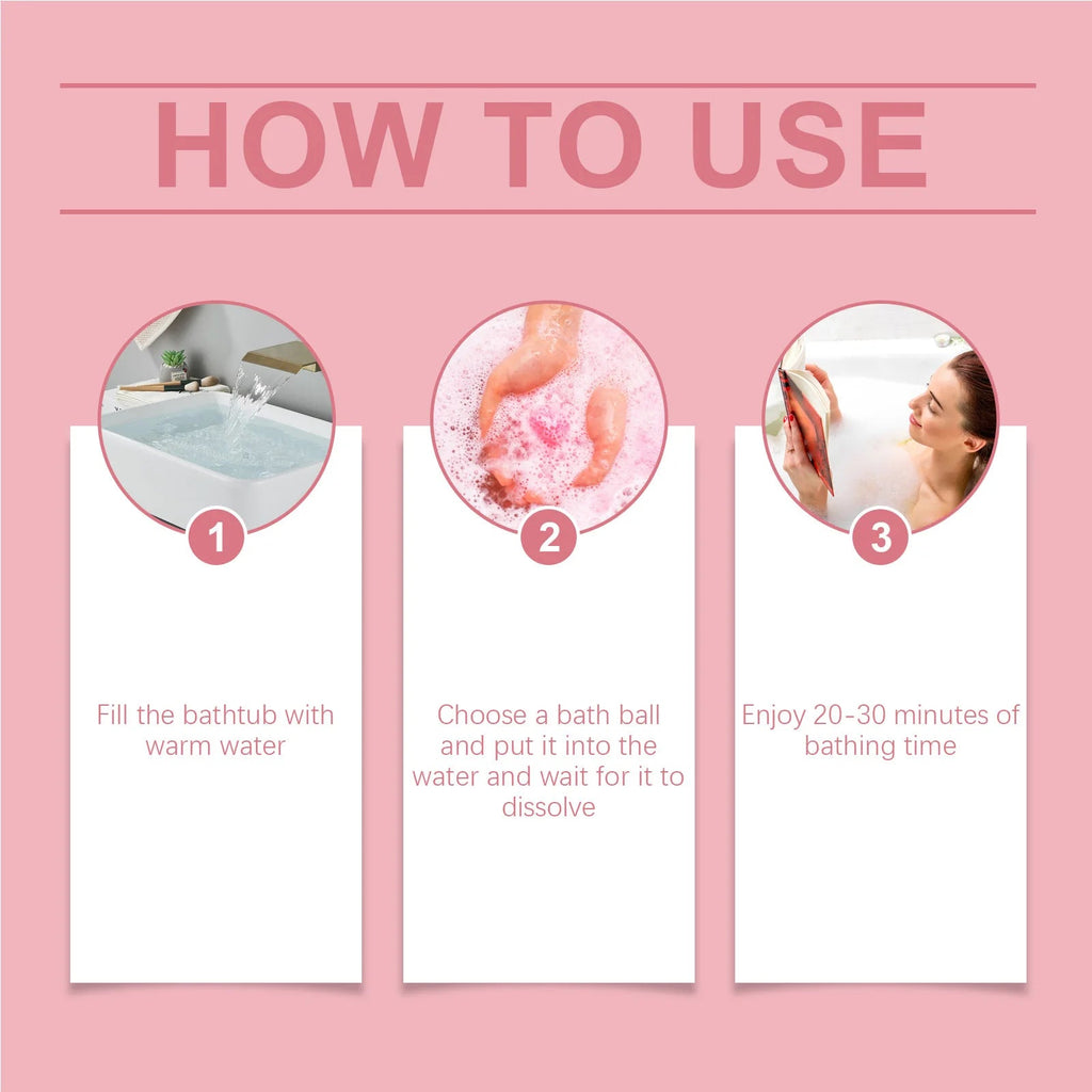 Lavender Bubble Bath Balls Long Lasting Fragrance Improve Exfoliating Foot Odor Cleanse Relax Stress Moisturizing Salt Bath Ball Nanasbeautyholic