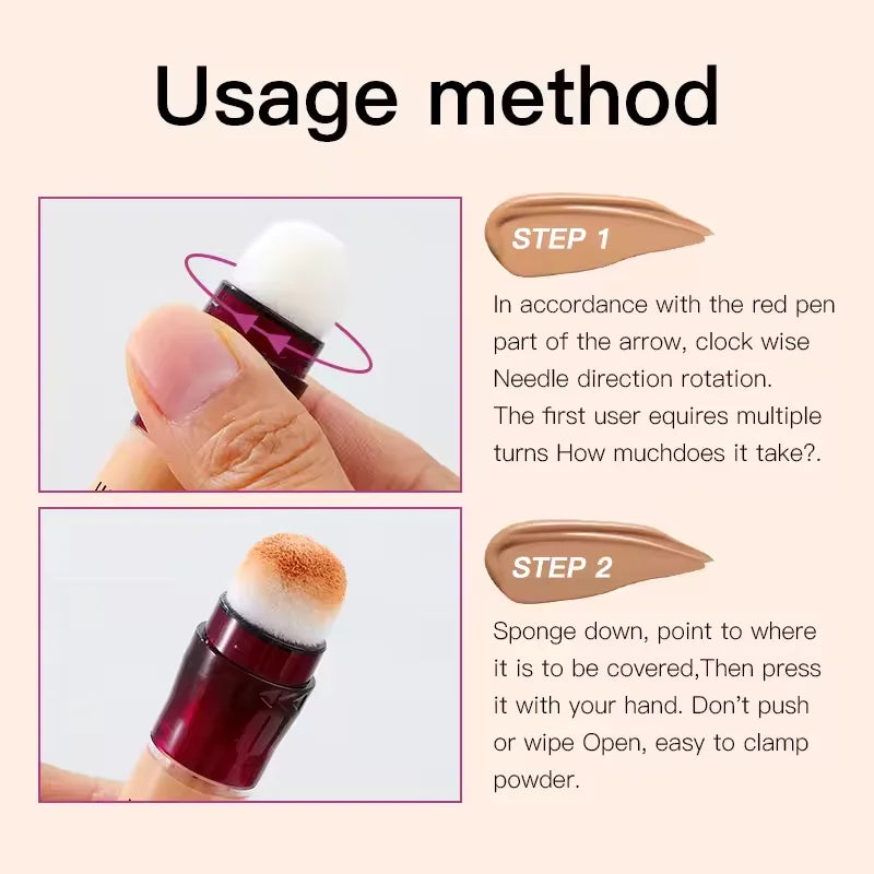 USHAS Sponge Tip Concealer – Full Coverage for Dark Circles, Freckles & Acne | 12 Shades