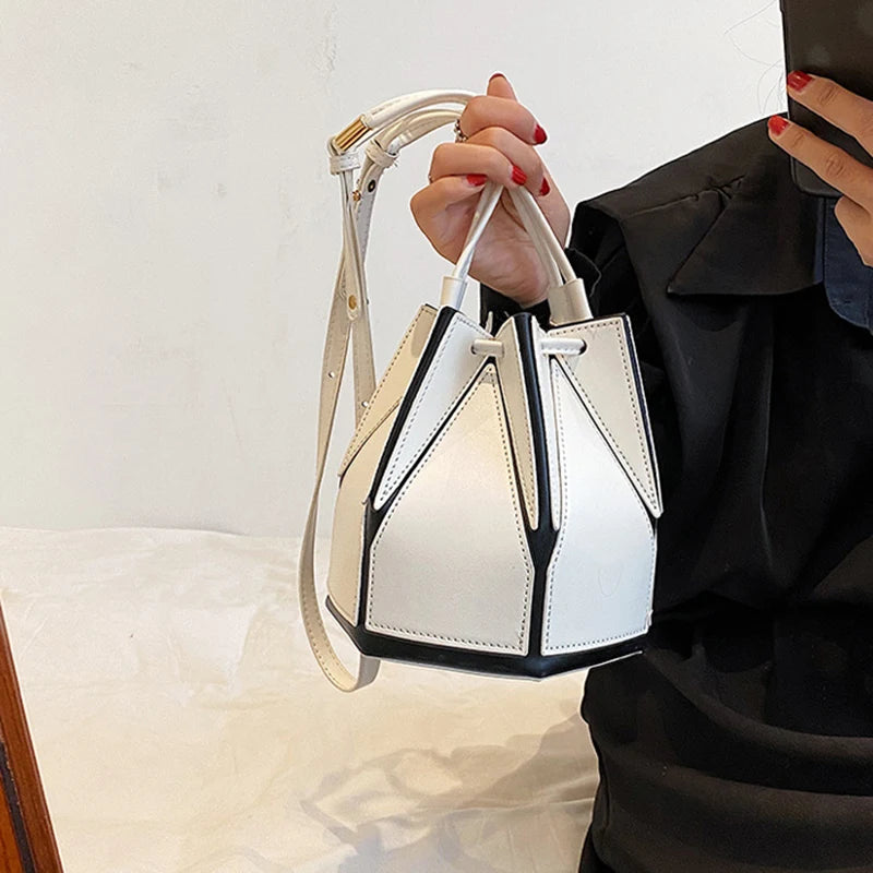 Foldable Bucket Bag – Women's Drawstring Crossbody & Shoulder Bag