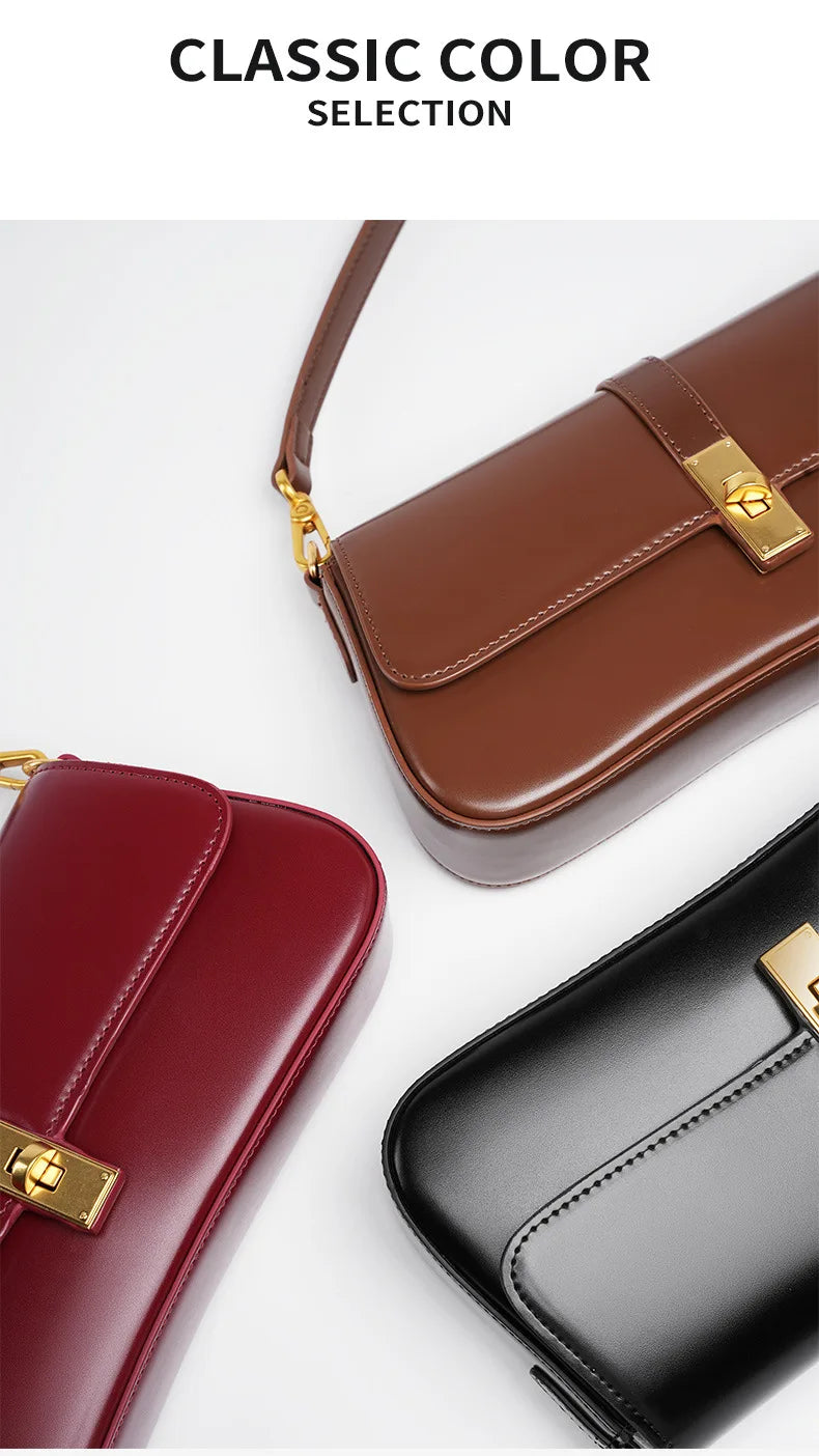 Jonlily Women Genuine Leather Shoulder Bag