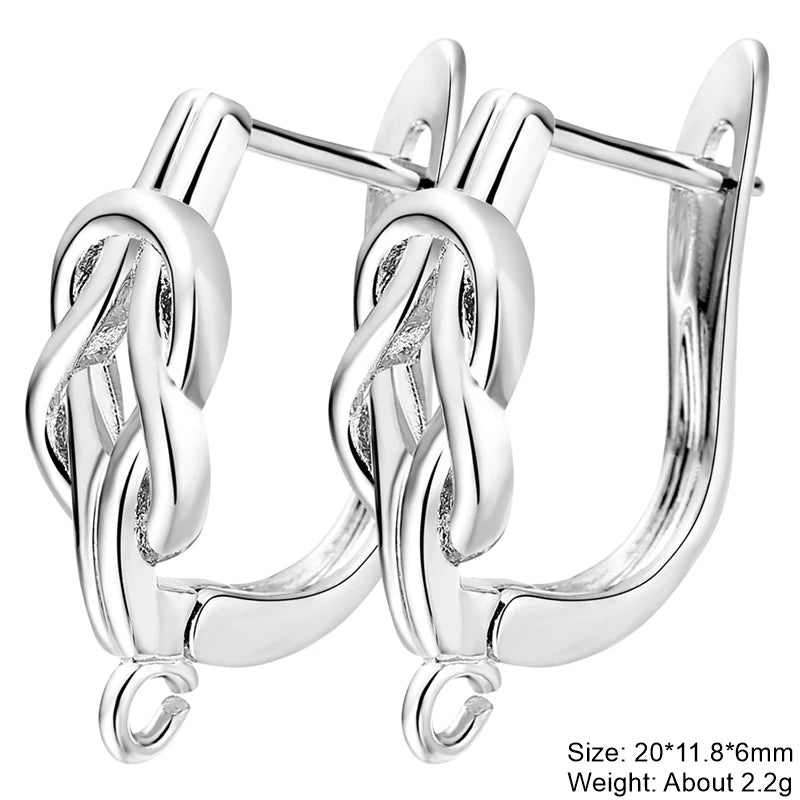 18K Gold Plated Zircon Earring Hooks for DIY Jewelry Making – Leverback Ear Wire Findings