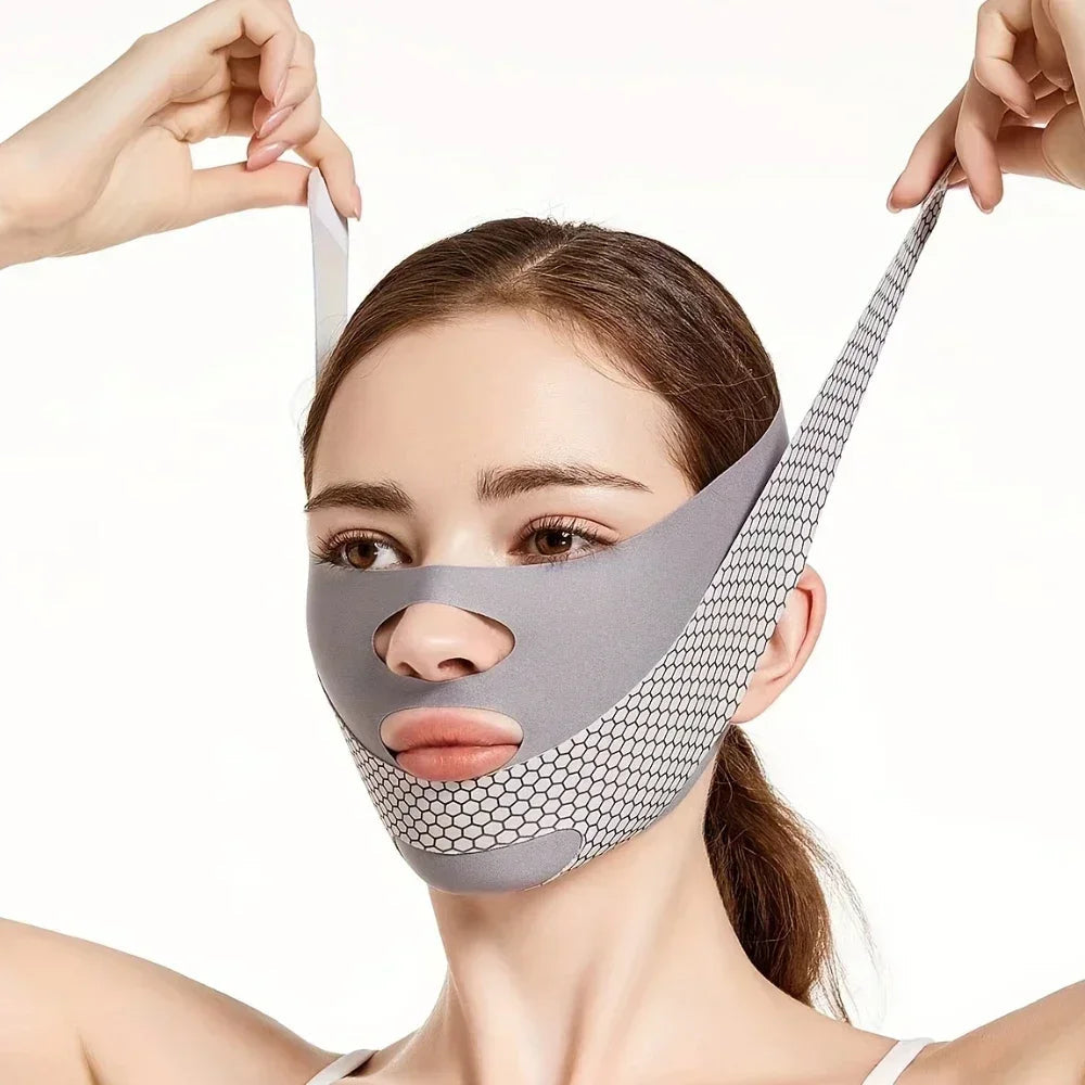Face Slimming Bandage V Line Face Shaper Double Chin Reducer Face Lifting Belt Anti Wrinkle Facial Massager Women Skin Care Tool Nanasbeautyholic
