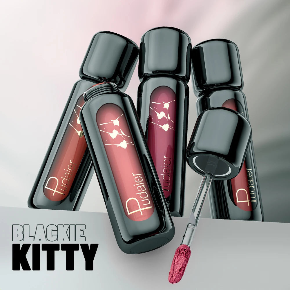 1PC Matte Velvet Lip Gloss - Highly Saturated Liquid Lip Mud, Non-Stick Long-Lasting Formula, 10-Shade Mixed Palette Nanasbeautyholic
