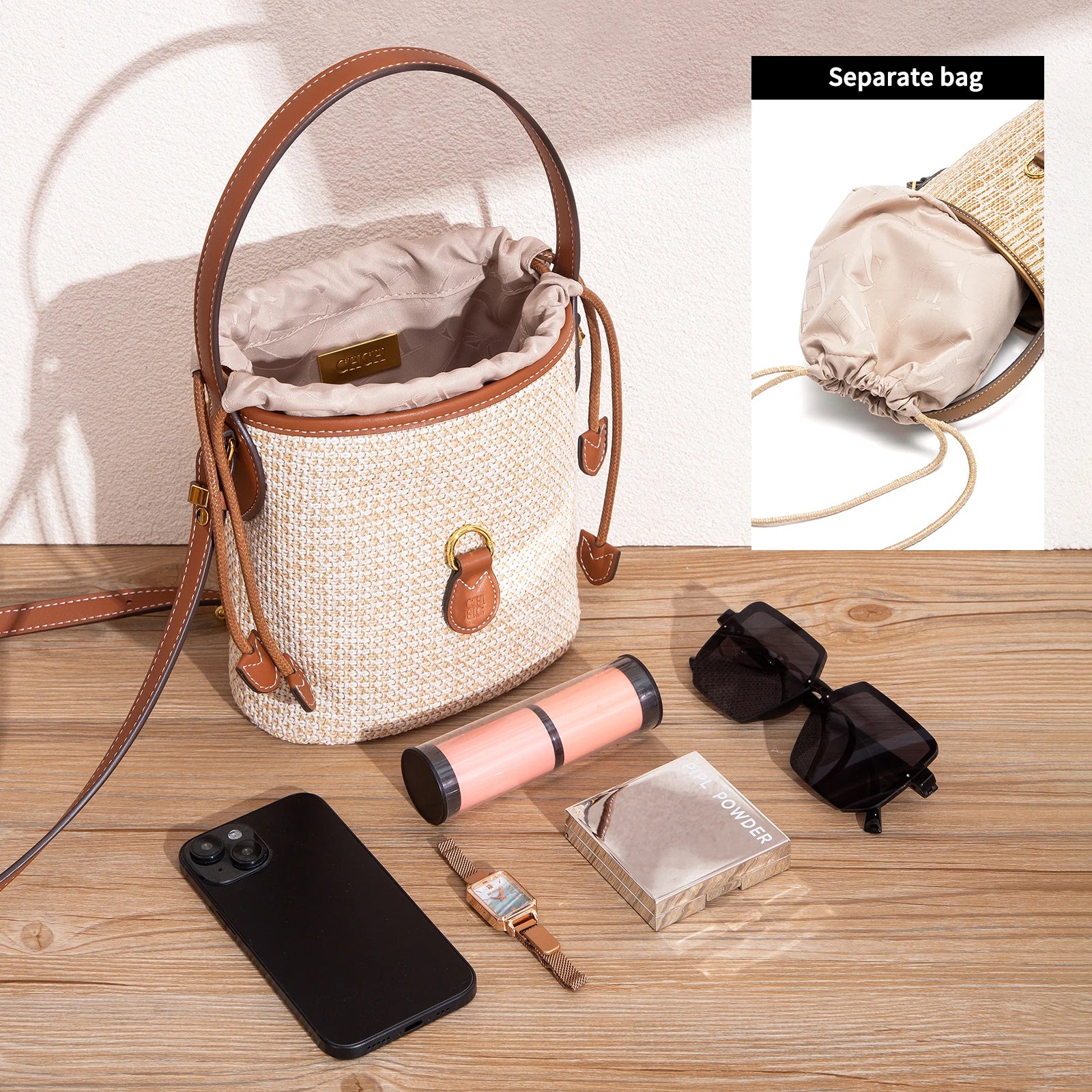 CHCH Women's Shoulder Woven Handbag