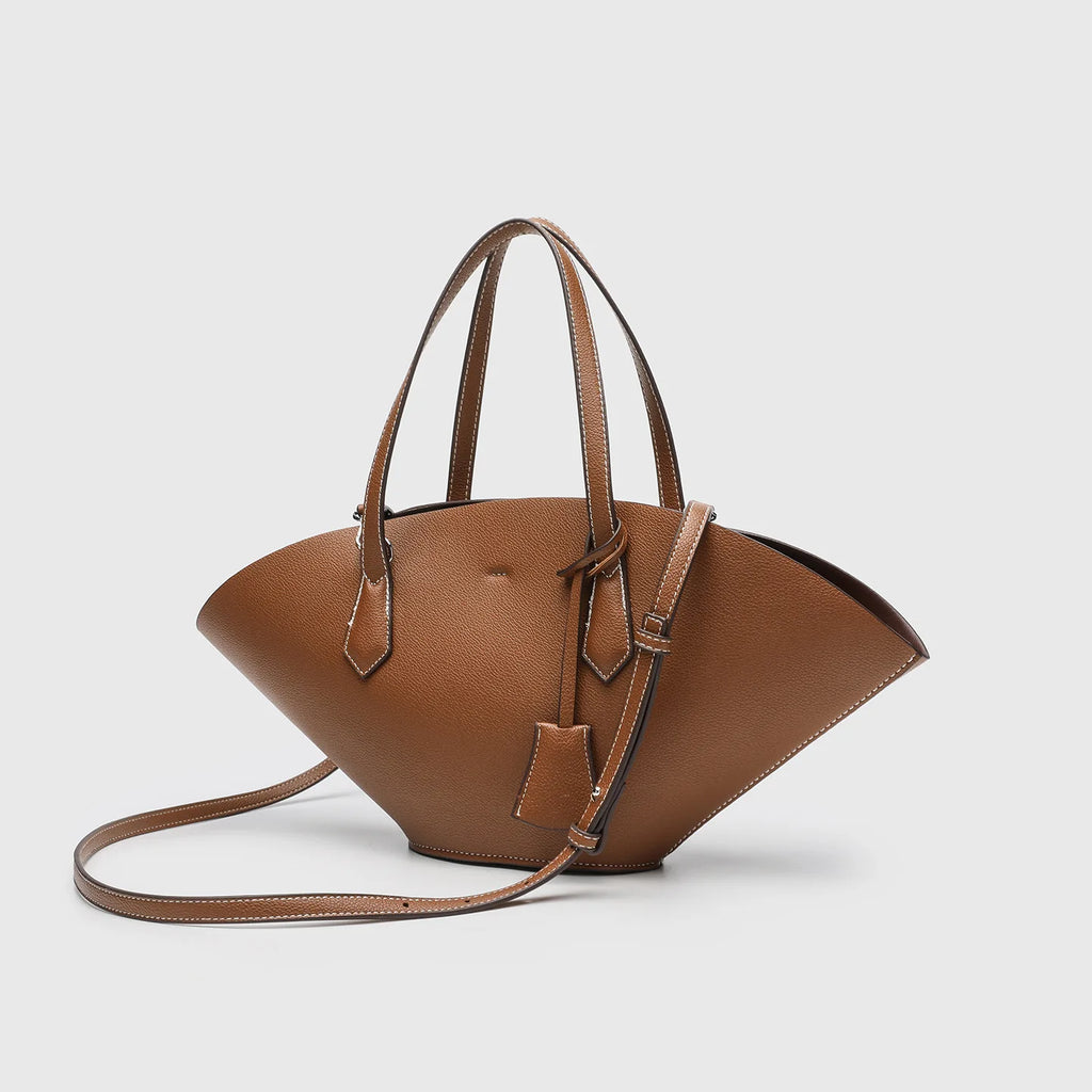 Vintage Shell-Shape Tote Bag – Large Capacity PU Leather Women's Shoulder Bag