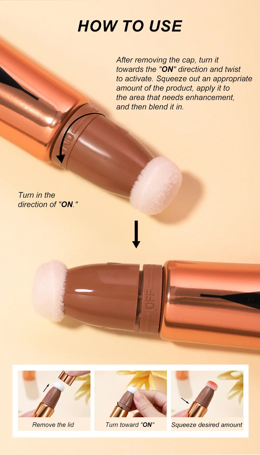 Young Vision 6-Shade Cushion Blush – Skin-Friendly Highlighter & Blush Stick