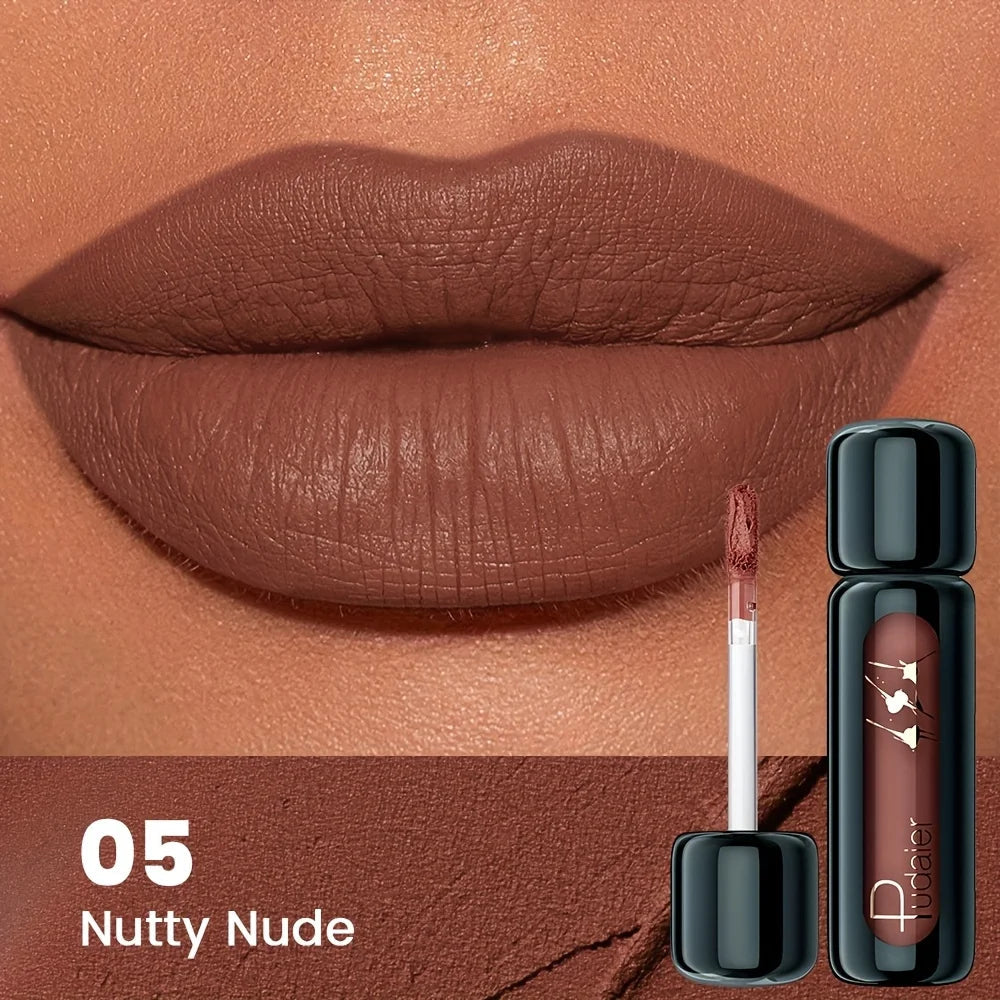 1pc Matte Velvet Lip Gloss, Highly Saturated Liquid Lip Mud, Non-Stick Long Lasting, All Skin Tones Compatible,Mother's Day Gift Nanasbeautyholic