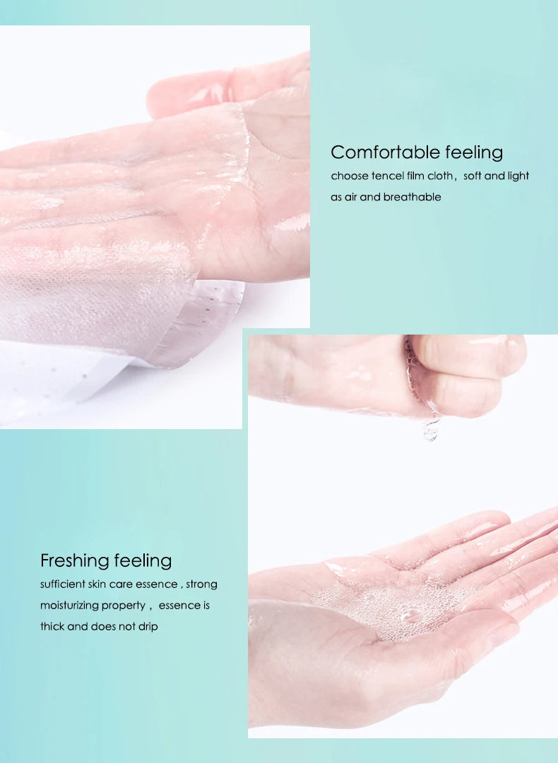 20pcs Hyaluronic Acid Collagen Face Mask skincare Moisturizing Firming Hydrating Facial Masks Sheet Mask Korean Skin Care Nanasbeautyholic