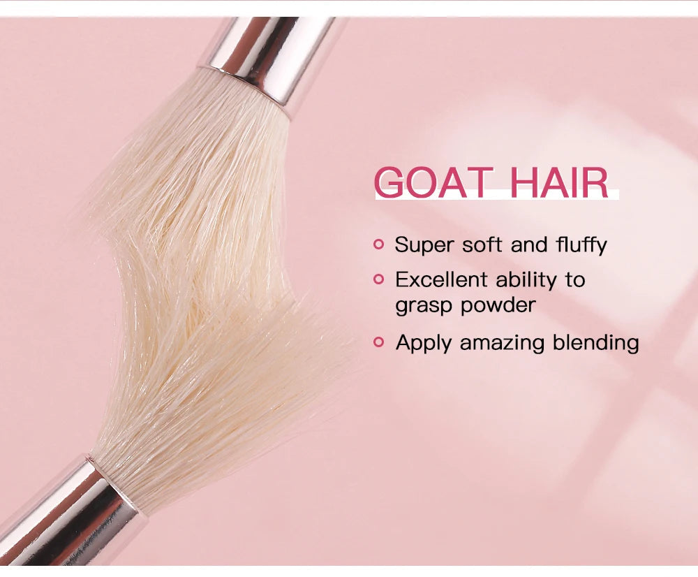 BEILI Black Makeup Brush Sets Professional Natural Goat Fiber Hair Brush Foundation Kakubi Contour Eyeshadow Beauty Tool brochas Nanasbeautyholic