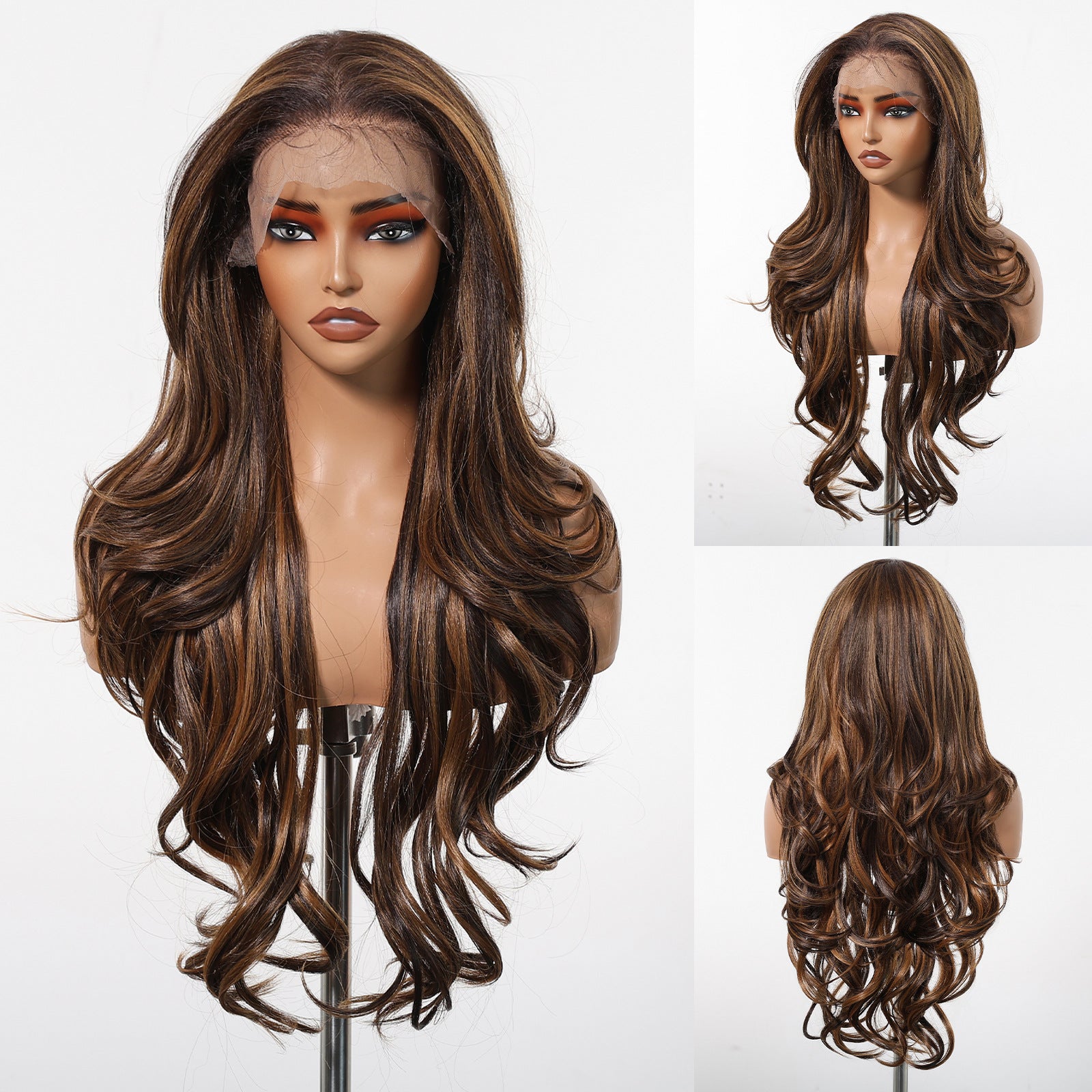 13x6 Long Curly Lace Front Wig – Japanese Silk
