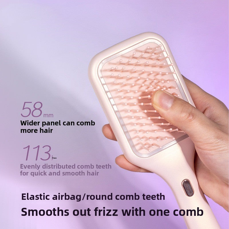 Electric Scalp Massage Comb – Vibration & Color Light Therapy | Air Cushion Hair Brush
