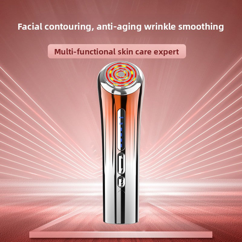 5-in-1 RF EMS Microcurrent Face Lifting Device – Anti-Aging Skin Tightening & Rejuvenation Wand