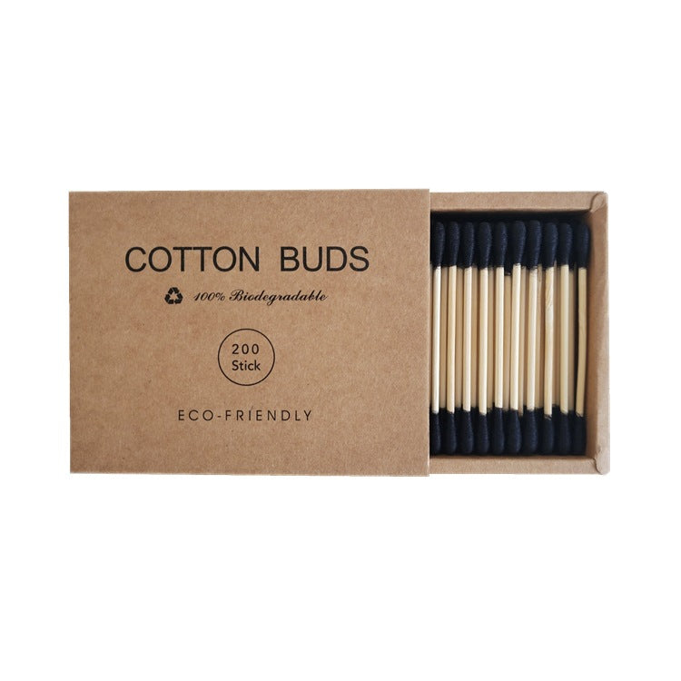 Double-Headed Colored Cotton Swabs – 200 Pack | Makeup & Cleansing