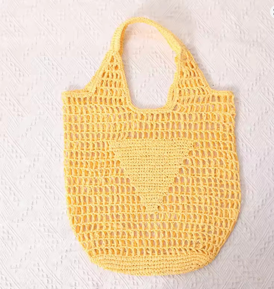 Personalized Embroidered Raffia Straw Tote Bag | Custom Monogram Beach Bag – 10 Colors
