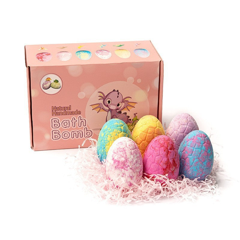 Dinosaur Egg Bath Salt Balls – Moisturizing & Exfoliating Sea Salt Bath Bombs | Set of 6