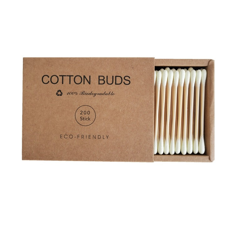 Double-Headed Colored Cotton Swabs – 200 Pack | Makeup & Cleansing